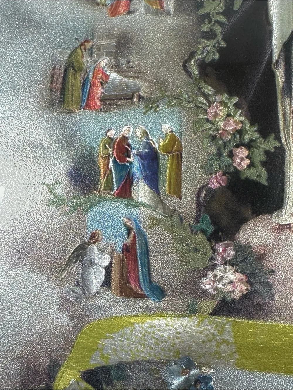 Our Lady of Lourdes Immaculate Conception Holographic Catholic Wall Art Picture